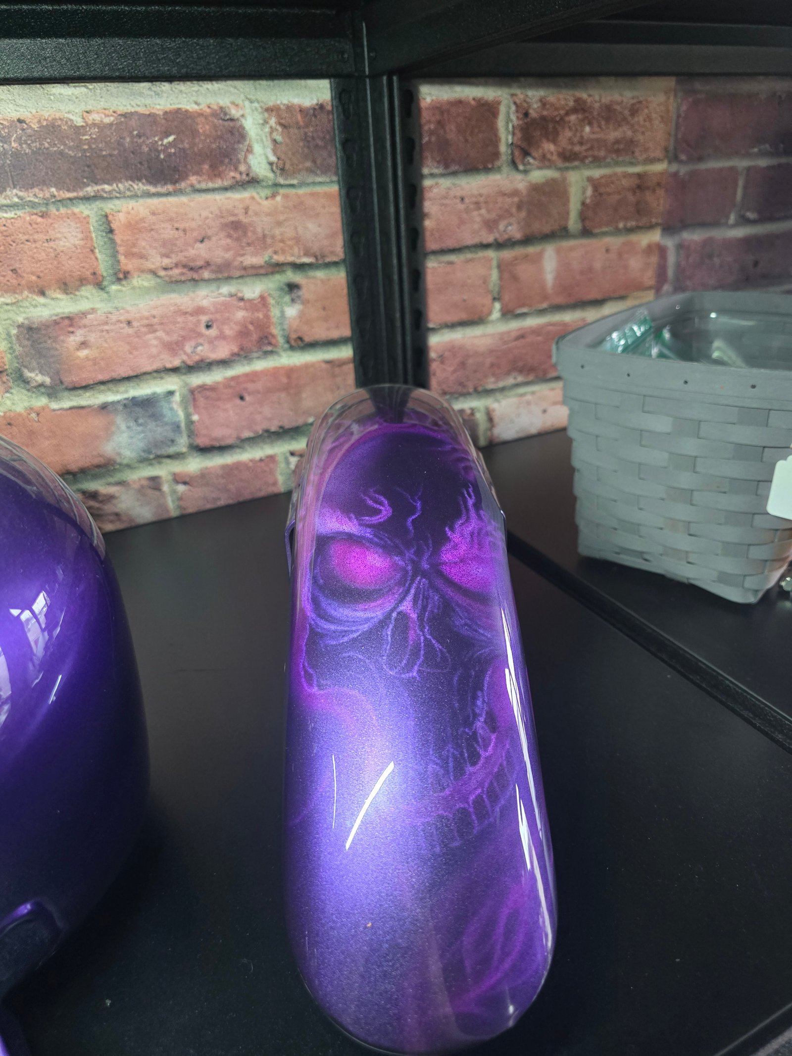 Ghosted Purple Skull Front Fender